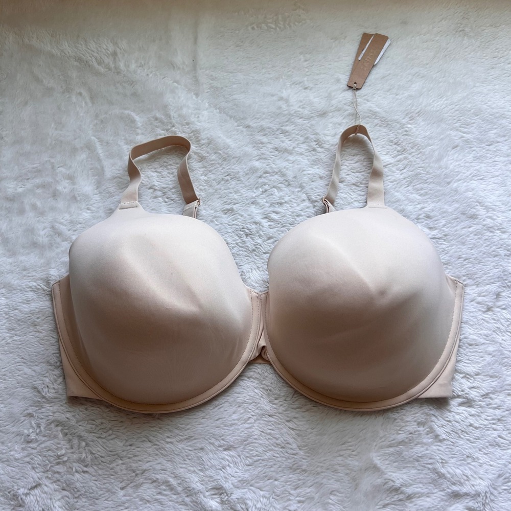 SKIMS Fits Everybody T-Shirt Bra Sand Tan Underwire 40DDDD 40G BR-UWR-2294 NWT
